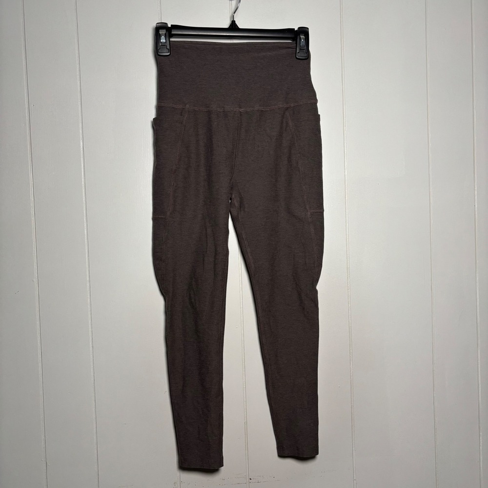 Beyond Yoga Spacedye Out of Pocket High Waisted  Leggings Heather Gray Sz Medium